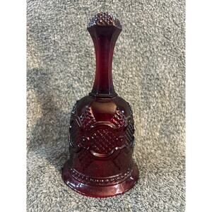 Christmas 1979 Red Glass Bell from Avon